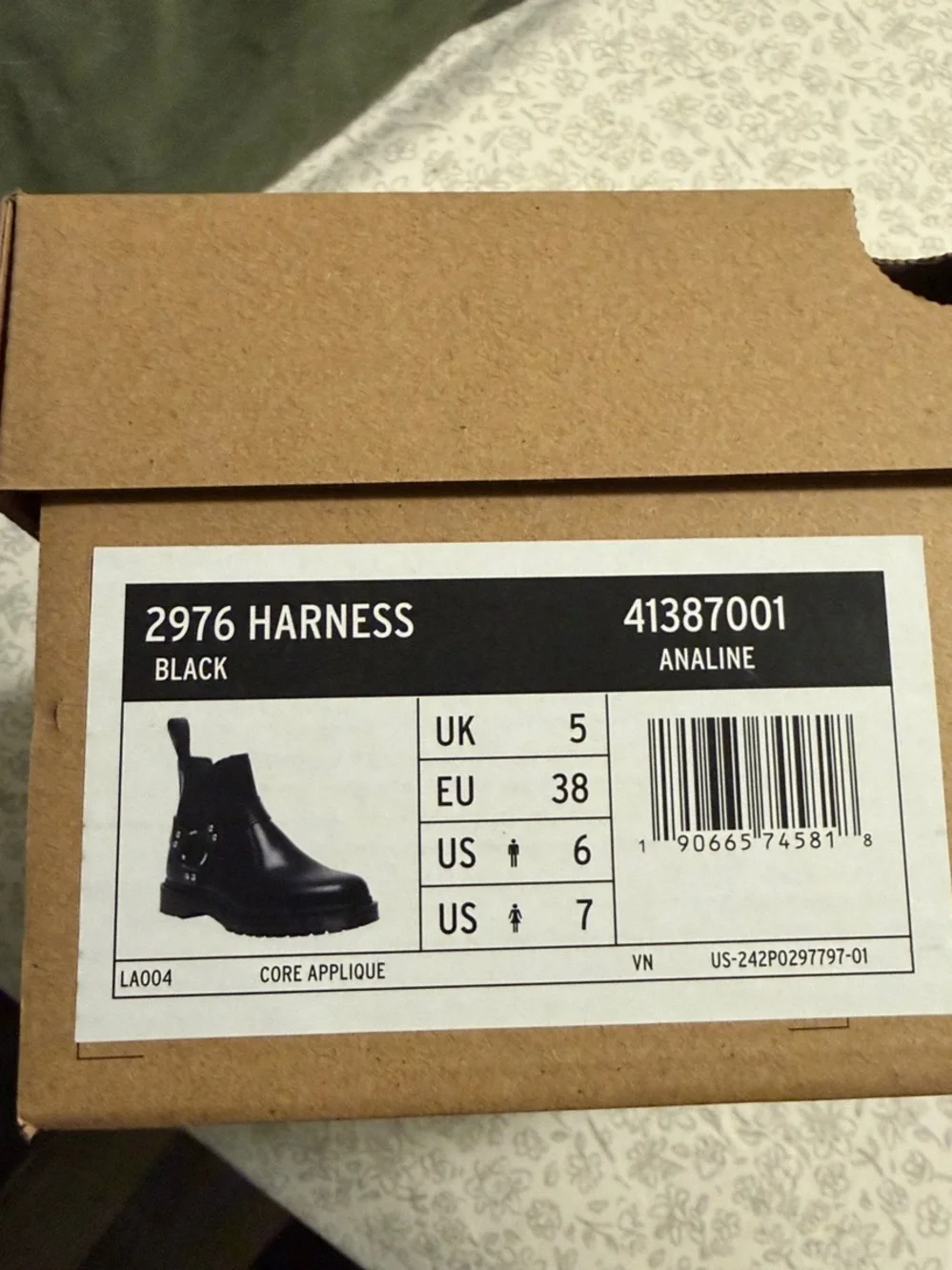 Dr. Martens Black Leather Harness Analine Boots - Picture 6 of 11